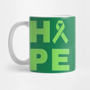 Hope Awareness Ribbon (Green) Mug